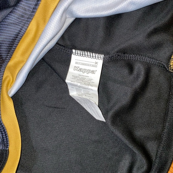 AS Monaco Kappa 2023/2024 Away Jersey Black Gold Large NWT #29 Balogun - Picture 8 of 8